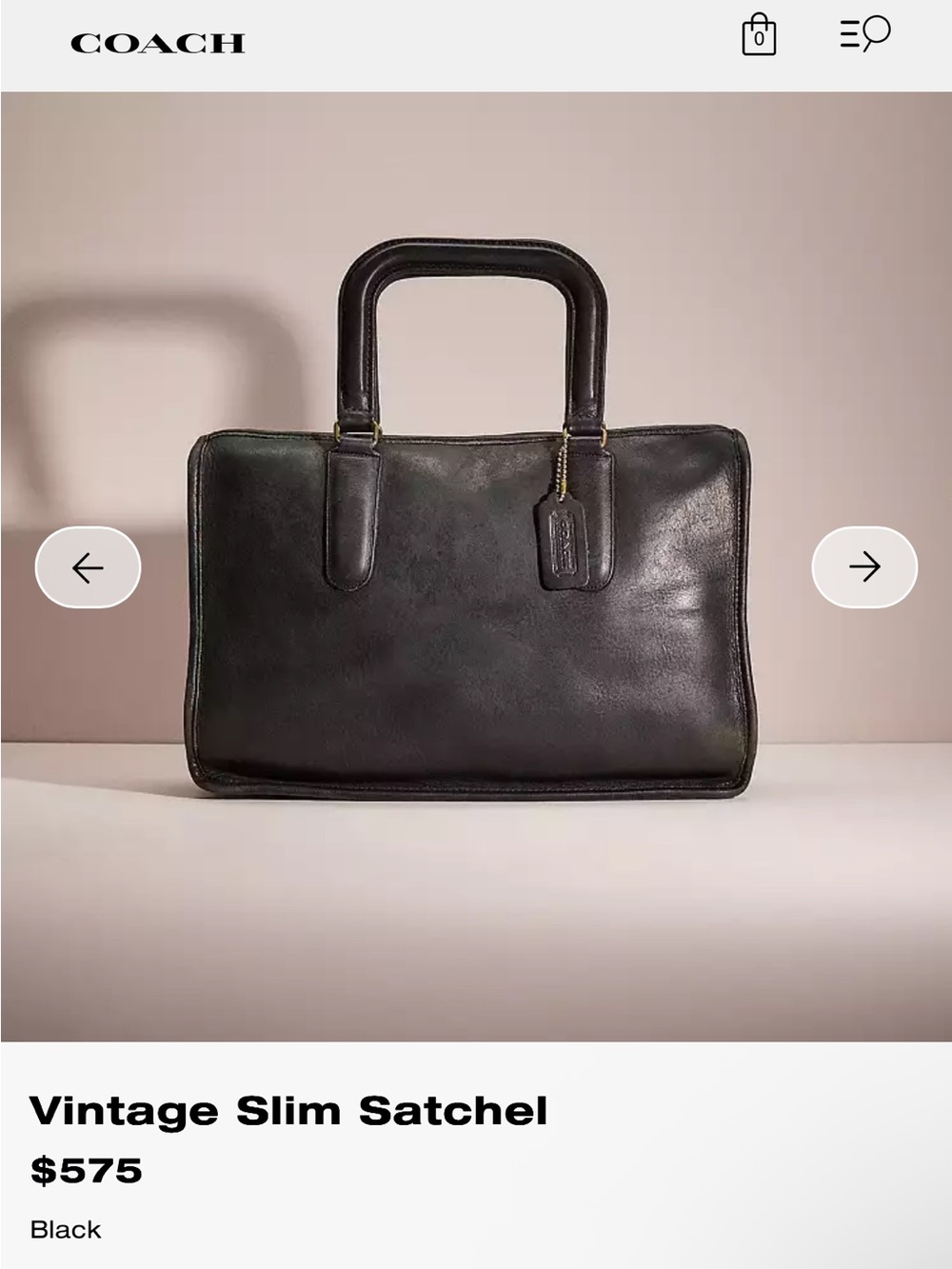 VINTAGE COACH BROWN LEATHER BONNIE CASHIN SLIM SATCHEL too Handel mocha brown - Picture 3 of 12